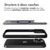 Accezz Rugged Frosted Backcover met MagSafe iPhone 15 Pro Max Zwart