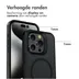 Accezz Rugged Frosted Backcover met MagSafe iPhone 15 Pro Max Zwart