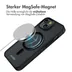 Accezz Rugged Frosted Backcover met MagSafe iPhone 14 Zwart