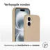 Accezz Liquid Silicone Backcover met MagSafe iPhone 16 Beige