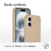 Accezz Liquid Silicone Backcover met MagSafe iPhone 16 Beige