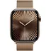 Apple Watch Series 10 GPS + Cellular 46mm Titanium Case met Milanese Loop - M/L Goud