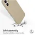 Accezz Liquid Silicone Backcover met MagSafe iPhone 16 Plus Beige