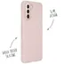 Accezz Liquid Silicone Backcover Samsung Galaxy S21 Roze