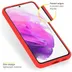 Accezz Liquid Silicone Backcover Samsung Galaxy S22 Plus Rood