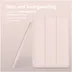 Accezz Smart Silicone Bookcase voor Apple iPad Pro 13 (2024) M4 Roze