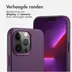 Accezz MagSafe Leather Backcover iPhone 13 Pro Paars