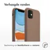 Accezz Liquid Silicone Backcover met MagSafe voor Apple iPhone 11 - Lichtbruin Lichtbruin
