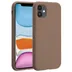 Accezz Liquid Silicone Backcover met MagSafe voor Apple iPhone 11 - Lichtbruin Lichtbruin