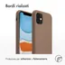 Accezz Liquid Silicone Backcover met MagSafe voor Apple iPhone 11 - Lichtbruin Lichtbruin