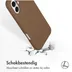 Accezz Liquid Silicone Backcover met MagSafe iPhone 16 Lichtbruin