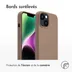 Accezz Liquid Silicone Backcover met MagSafe voor Apple iPhone 14 - Lichtbruin Lichtbruin