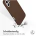 Accezz Liquid Silicone Backcover met MagSafe iPhone 16 Bruin