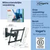 Vogels TVM 3425 Draaibare tv-beugel Zwart