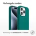 Accezz Liquid Silicone Backcover met MagSafe voor Apple iPhone 15 Pro Donkergroen