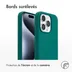 Accezz Liquid Silicone Backcover met MagSafe voor Apple iPhone 15 Pro Donkergroen