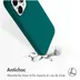 Accezz Liquid Silicone Backcover met MagSafe voor Apple iPhone 15 Pro Donkergroen