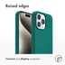 Accezz Liquid Silicone Backcover met MagSafe voor Apple iPhone 15 Pro Max Donkergroen