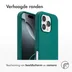 Accezz Liquid Silicone Backcover met MagSafe voor Apple iPhone 16 Pro Donkergroen