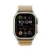 Apple Watch Ultra 2 GPS + Cellular 49mm Titanium Case met Tan Alpine Loop - Large Beige