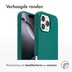 Accezz Liquid Silicone Backcover met MagSafe voor Apple iPhone 16 Pro Max Donkergroen