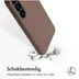 Accezz Liquid Silicone Backcover met MagSafe voor Samsung Galaxy S23 Lichtbruin