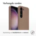 Accezz Liquid Silicone Backcover met MagSafe voor Samsung Galaxy S23 Lichtbruin