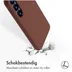 Accezz Liquid Silicone Backcover met MagSafe voor Samsung Galaxy S23 Bruin