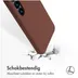 Accezz Liquid Silicone Backcover met MagSafe voor Samsung Galaxy S24 Bruin