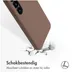 Accezz Liquid Silicone Backcover met MagSafe voor Samsung Galaxy S24 Lichtbruin