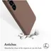 Accezz Liquid Silicone Backcover met MagSafe voor Samsung Galaxy S24 Lichtbruin