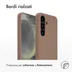 Accezz Liquid Silicone Backcover met MagSafe voor Samsung Galaxy S24 Lichtbruin