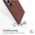 Accezz Liquid Silicone Backcover met MagSafe voor Samsung Galaxy S24 Ultra Bruin