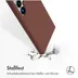 Accezz Liquid Silicone Backcover met MagSafe voor Samsung Galaxy S24 Ultra Bruin