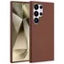 Accezz Liquid Silicone Backcover met MagSafe voor Samsung Galaxy S24 Ultra Bruin
