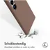 Accezz Liquid Silicone Backcover met MagSafe voor Samsung Galaxy S24 Ultra Lichtbruin