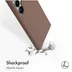 Accezz Liquid Silicone Backcover met MagSafe voor Samsung Galaxy S24 Ultra Lichtbruin