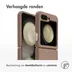 Accezz Liquid Silicone Backcover met MagSafe voor Samsung Galaxy Z Flip 5 Lichtbruin