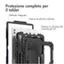Accezz Rugged Backcover met schouderstrap Samsung Galaxy Tab S9 Ultra Zwart
