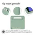 Accezz Kidsproof Backcover met handvat Samsung Galaxy Tab S9 / Tab S9 FE Olijfgroen