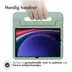 Accezz Kidsproof Backcover met handvat Samsung Galaxy Tab S9 / Tab S9 FE Olijfgroen