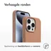 Accezz Liquid Silicone Backcover met MagSafe voor Apple iPhone 15 Pro Max Lichtbruin