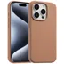 Accezz Liquid Silicone Backcover met MagSafe voor Apple iPhone 15 Pro Max Lichtbruin