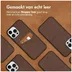 Accezz Premium Leather Card Slot Backcover iPhone 13 Pro Max Bruin