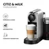 Krups Nespresso Citiz XN761B + Aeroccino Zilver
