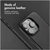 Accezz MagSafe Leather Backcover voor iPhone 16 Pro Zwart