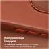 Accezz MagSafe Leather Backcover voor iPhone 16 Pro Bruin