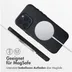 Accezz MagSafe Leather Backcover voor iPhone 16 Pro Max Zwart