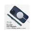 Accezz MagSafe Leather Backcover voor iPhone 16 Pro Max Donkerblauw