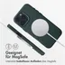 Accezz MagSafe Leather Backcover voor iPhone 16 Pro Max Donkergroen